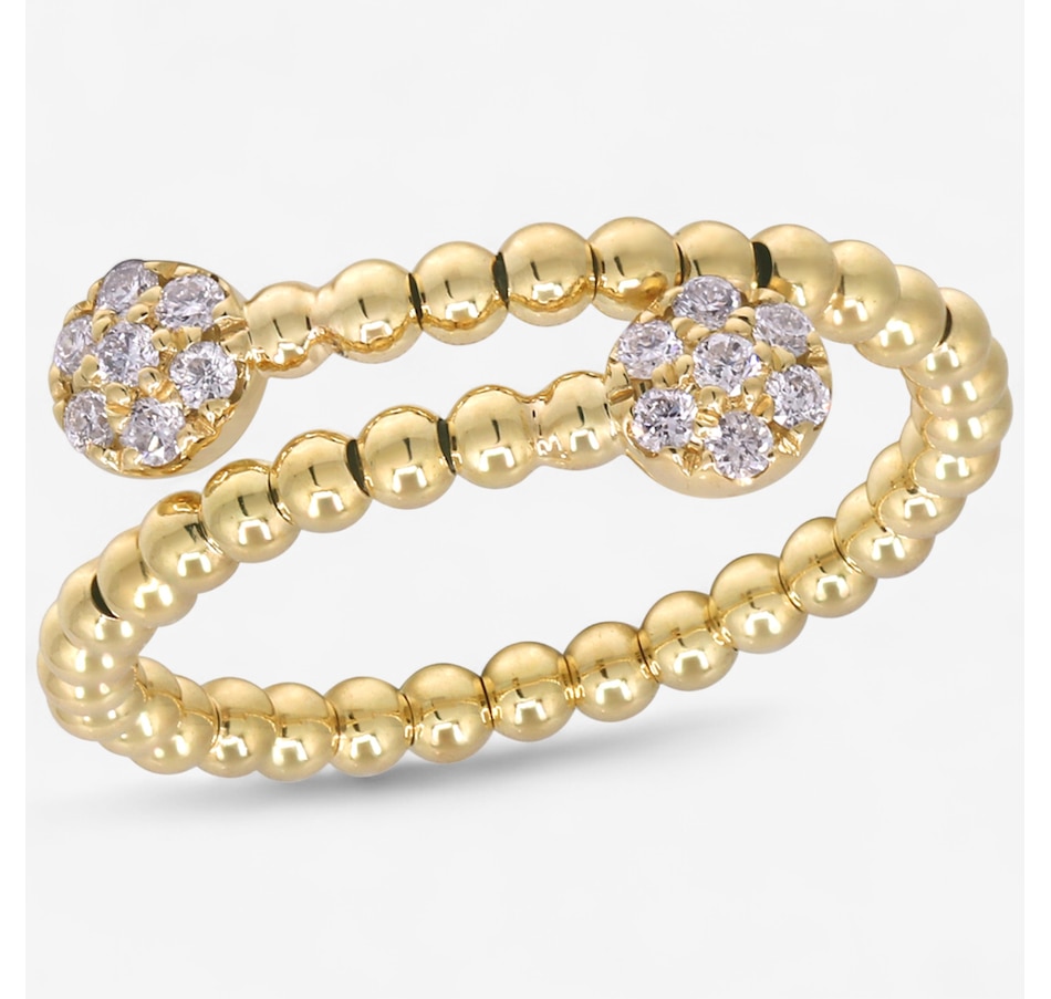 Image 747491_ALTMORE3.jpg, Product 747-491 / Price $649.99, 10K Yellow Gold Diamond Bypass Flex Ring from Diamond Show on TSC.ca's Jewellery department