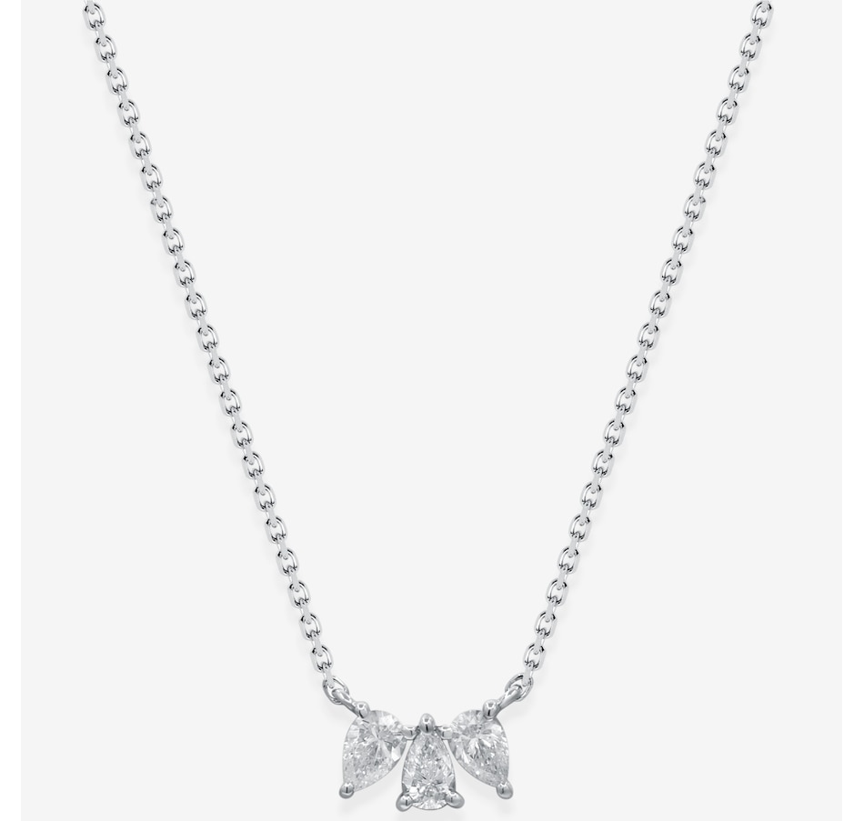 Image 747492.jpg, Product 747-492 / Price $1,129.99, 10K White Gold Pear-Shaped Diamond Pendant Necklace from Diamond Show on TSC.ca's Jewellery department
