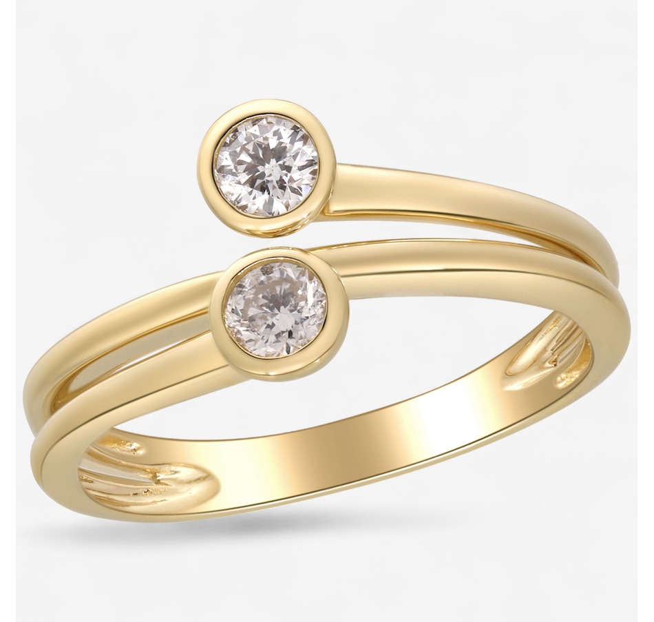 Image 747493_ALTMORE2.jpg, Product 747-493 / Price $1,499.99, 10K Yellow Gold Diamond Bypass Wrap Ring from Diamond Show on TSC.ca's Jewellery department