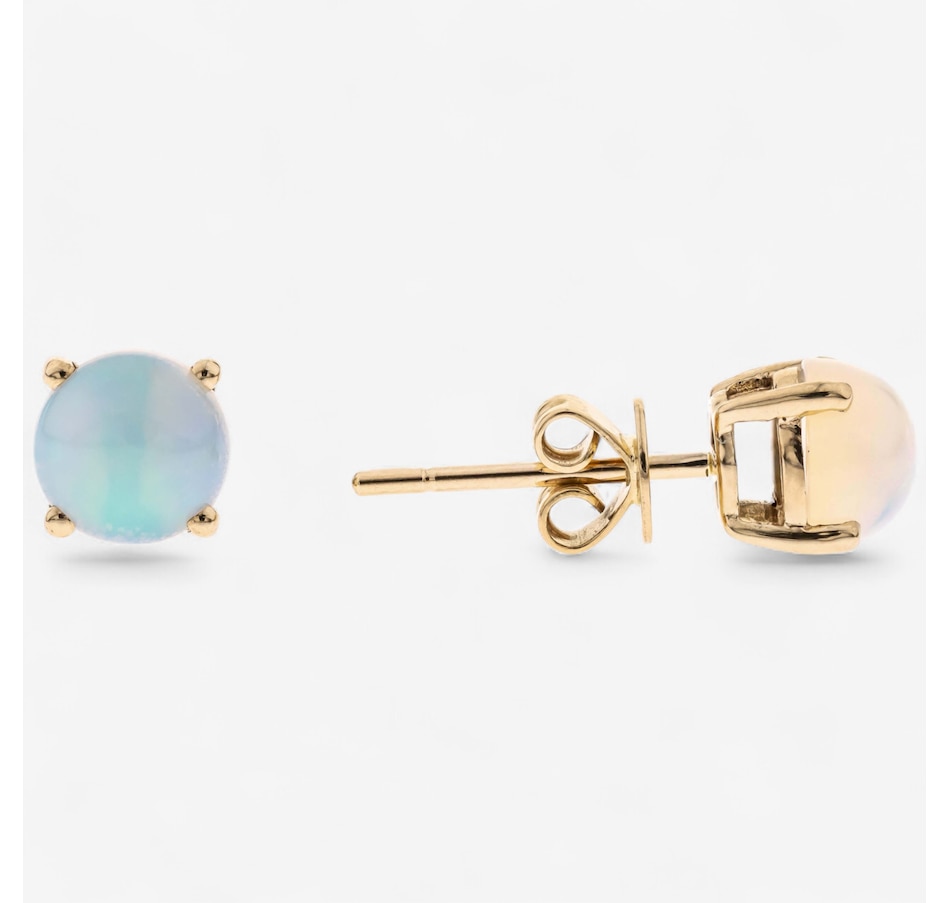 Image 747512.jpg, Product 747-512 / Price $279.99, 10K Yellow Gold Round Shape Ethiopian Opal Stud Earring from The Vault on TSC.ca's Jewellery department