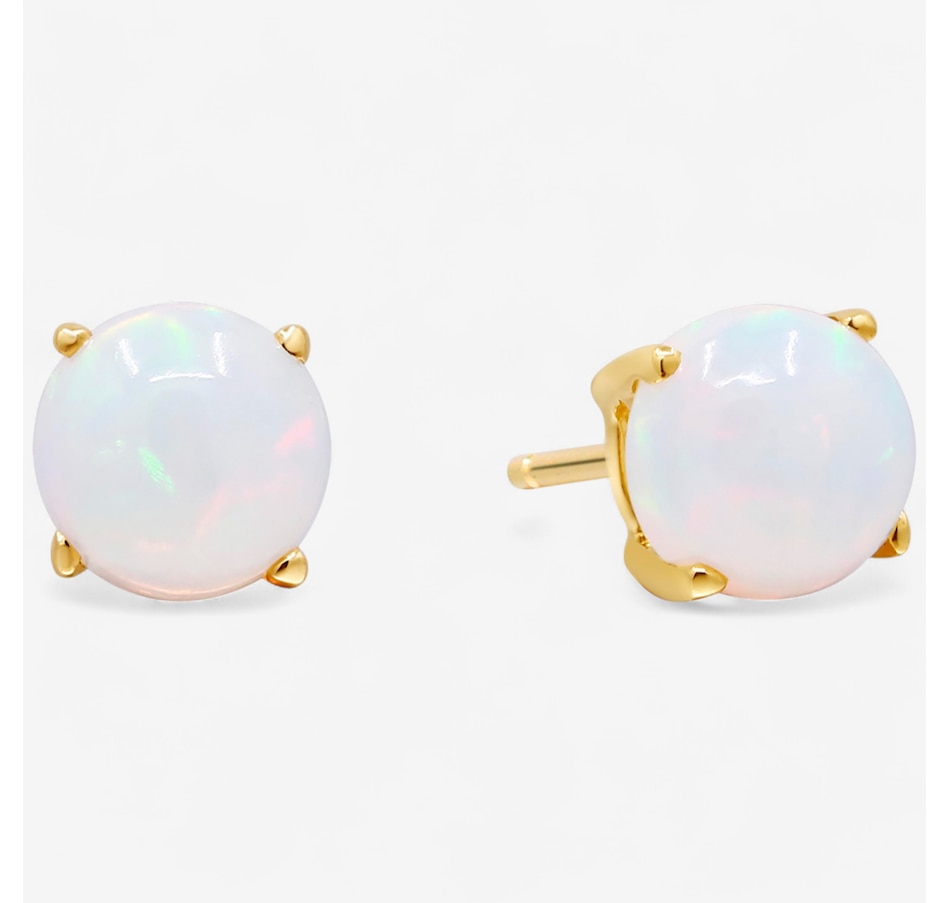 Image 747512_ALTMORE1.jpg, Product 747-512 / Price $279.99, 10K Yellow Gold Round Shape Ethiopian Opal Stud Earring from The Vault on TSC.ca's Jewellery department