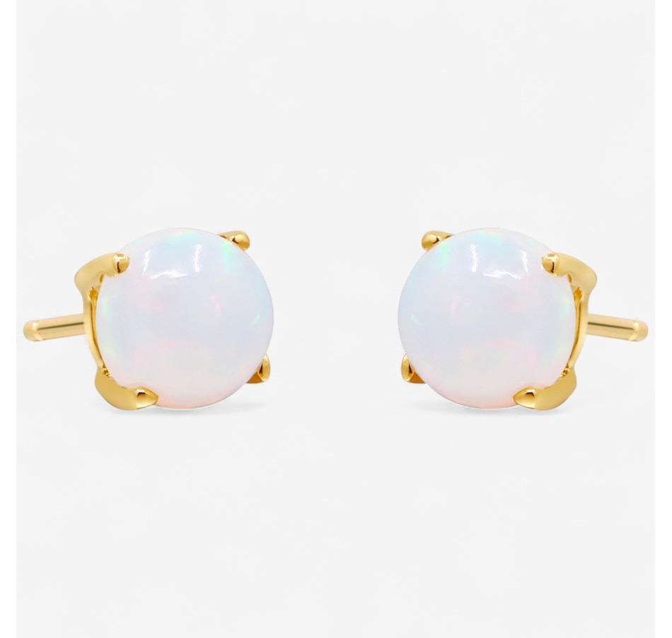 Image 747512_ALTMORE2.jpg, Product 747-512 / Price $279.99, 10K Yellow Gold Round Shape Ethiopian Opal Stud Earring from The Vault on TSC.ca's Jewellery department
