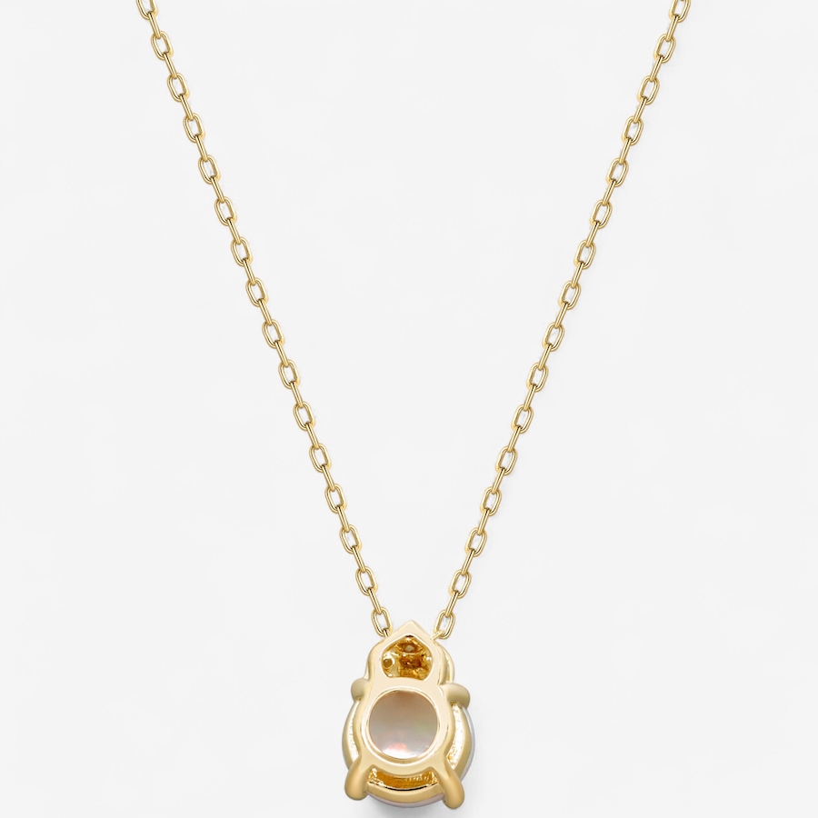 Image 747519_ALTMORE3.jpg, Product 747-519 / Price $599.99, 10K Yellow Gold Round Shape Ethiopian Opal & Diamond Pendant with Chain from The Vault on TSC.ca's Jewellery department
