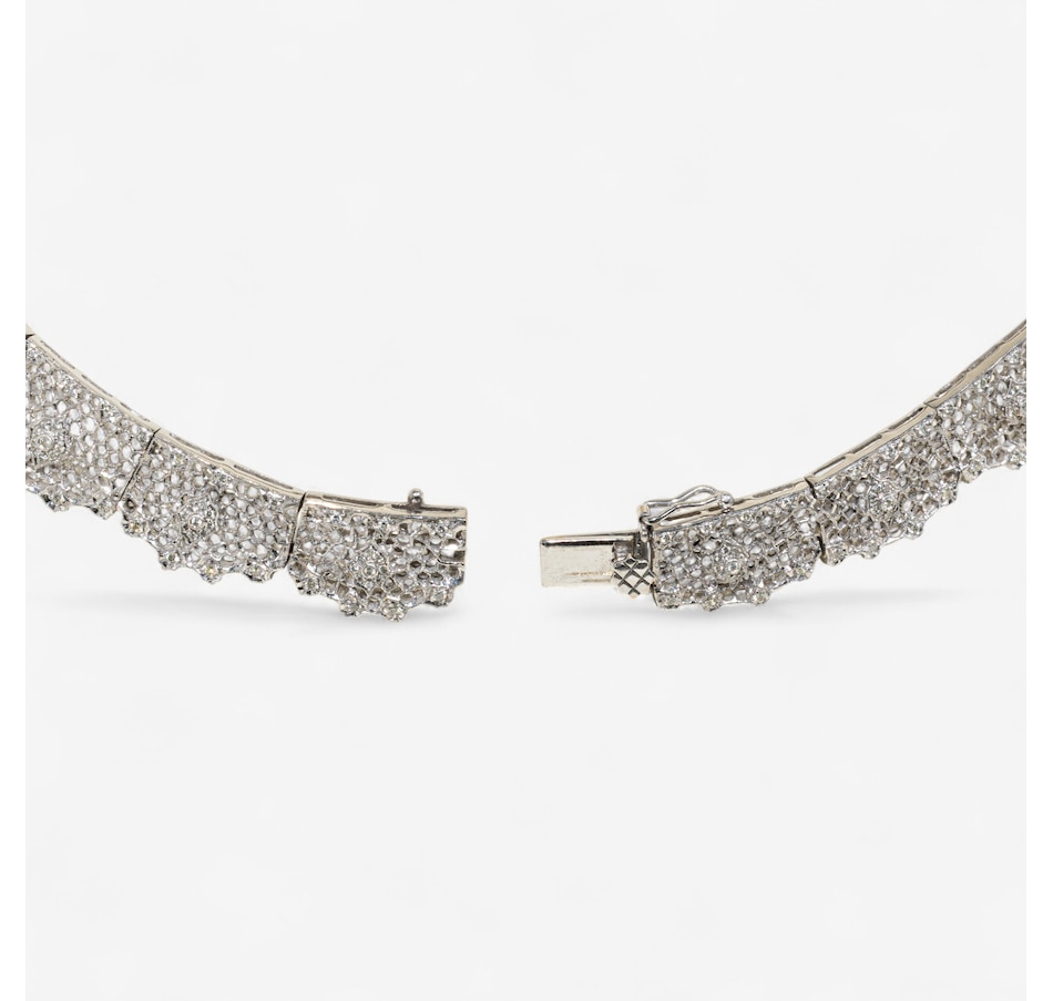 Image 747611_ALTMORE3.jpg, Product 747-611 / Price $22,888.00, Estate Originals 18K White Gold Filigree Choker with 5.87 Carats of Diamonds from Estate Originals on TSC.ca's Jewellery department