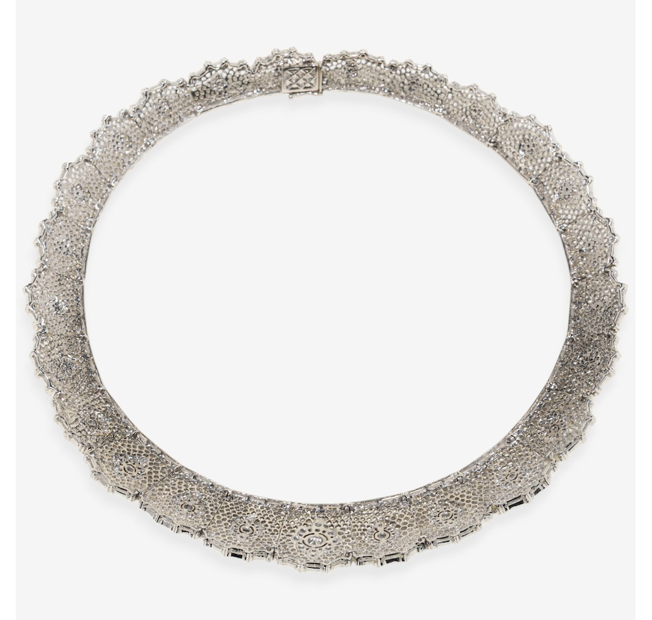 Image 747611_ALTMORE4.jpg, Product 747-611 / Price $22,888.00, Estate Originals 18K White Gold Filigree Choker with 5.87 Carats of Diamonds from Estate Originals on TSC.ca's Jewellery department