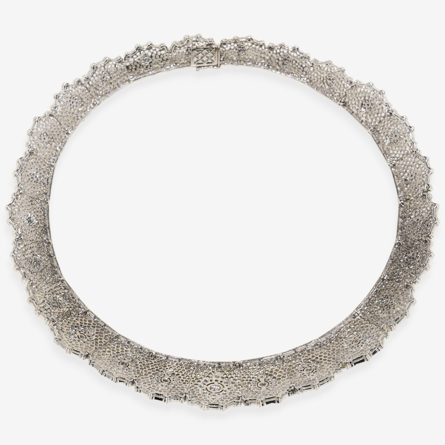 Image 747611_ALTMORE4.jpg, Product 747-611 / Price $24,995.00, Estate Originals 18K White Gold Filigree Choker with 5.87 Carats of Diamonds from Estate Originals on TSC.ca's Jewellery department