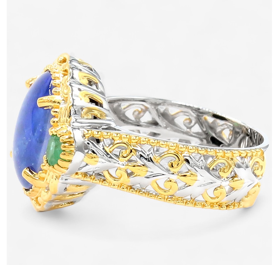 Image 747667_ALTMORE3.jpg, Product 747-667 / Price $489.99, Gems En Vogue Palladium Silver Australian Opal Triplet & Gems Ring from Gems En Vogue on TSC.ca's Jewellery department