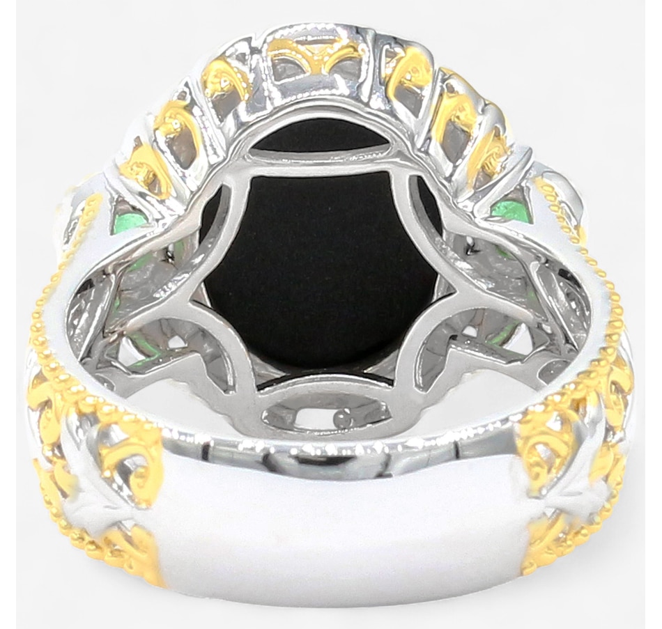 Image 747667_ALTMORE4.jpg, Product 747-667 / Price $489.99, Gems En Vogue Palladium Silver Australian Opal Triplet & Gems Ring from Gems En Vogue on TSC.ca's Jewellery department