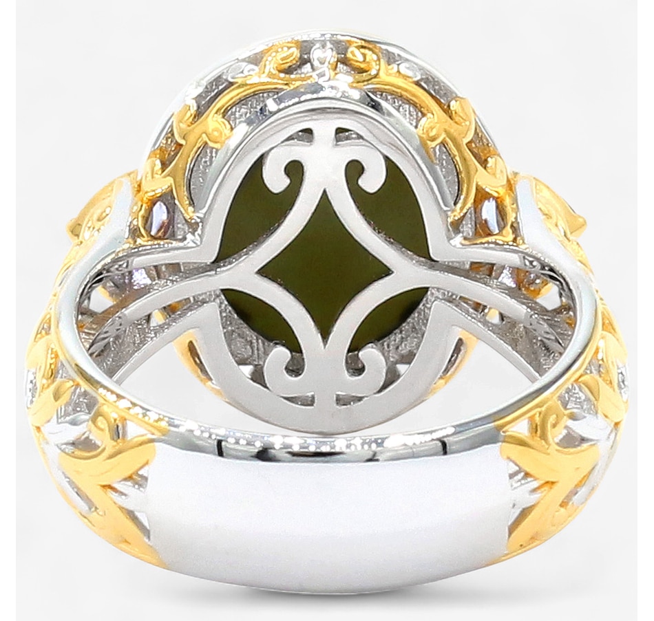 Image 747667_ALTMORE6.jpg, Product 747-667 / Price $489.99, Gems En Vogue Palladium Silver Australian Opal Triplet & Gems Ring from Gems En Vogue on TSC.ca's Jewellery department