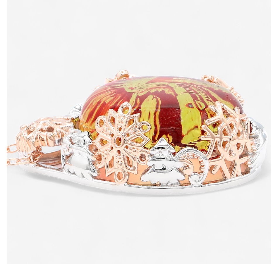 Image 747669_ALTMORE1.jpg, Product 747-669 / Price $469.99, Gems En Vogue Palladium Silver Carved Amber Pendant With Chain from Gems En Vogue on TSC.ca's Jewellery department