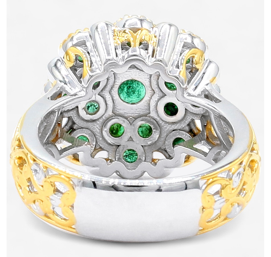 Image 747673_ALTMORE1.jpg, Product 747-673 / Price $469.99, Gems En Vogue Palladium Silver Grizzly Emerald Cluster Ring from Gems En Vogue on TSC.ca's Jewellery department