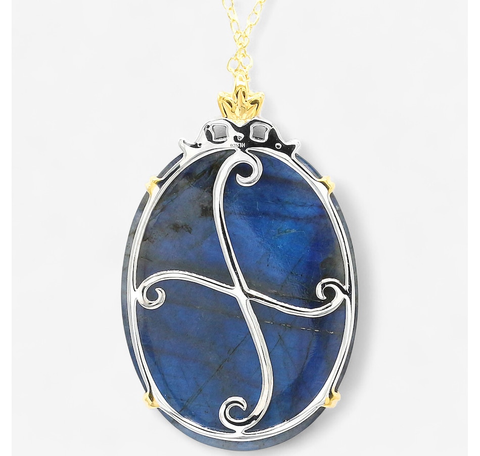 Image 747683_ALTMORE1.jpg, Product 747-683 / Price $164.99, Palladium Silver Labradorite Pendant With Chain from Gems En Vogue on TSC.ca's Jewellery department