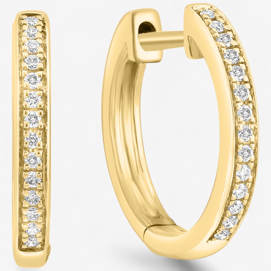 Image 747718.jpg, Product 747-718 / Price $1,399.99, EFFY 14K Yellow Gold Diamond Hoop Earrings from Effy Jewellery on TSC.ca's Jewellery department
