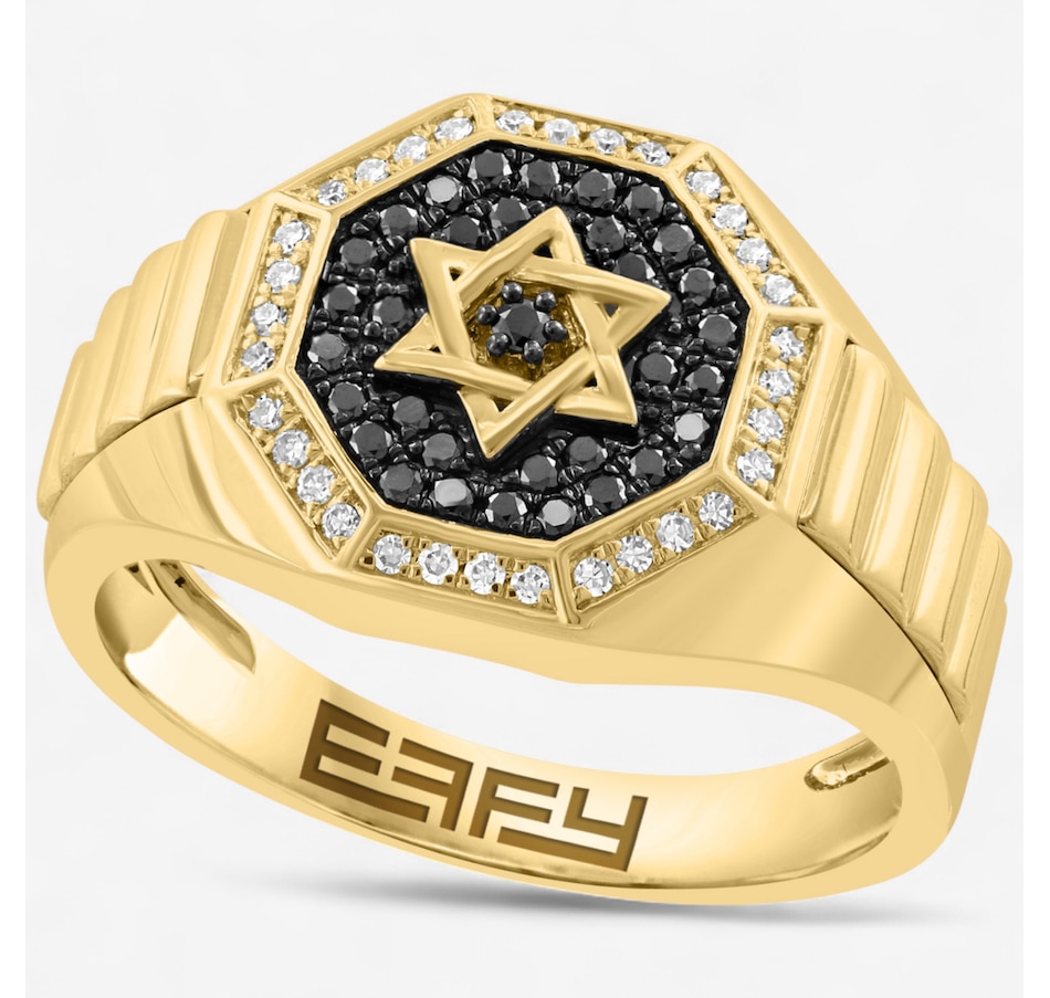 Image 747745.jpg, Product 747-745 / Price $3,199.99, EFFY 14K Yellow Gold Black and White Diamond Ring from Effy Jewellery on TSC.ca's Jewellery department