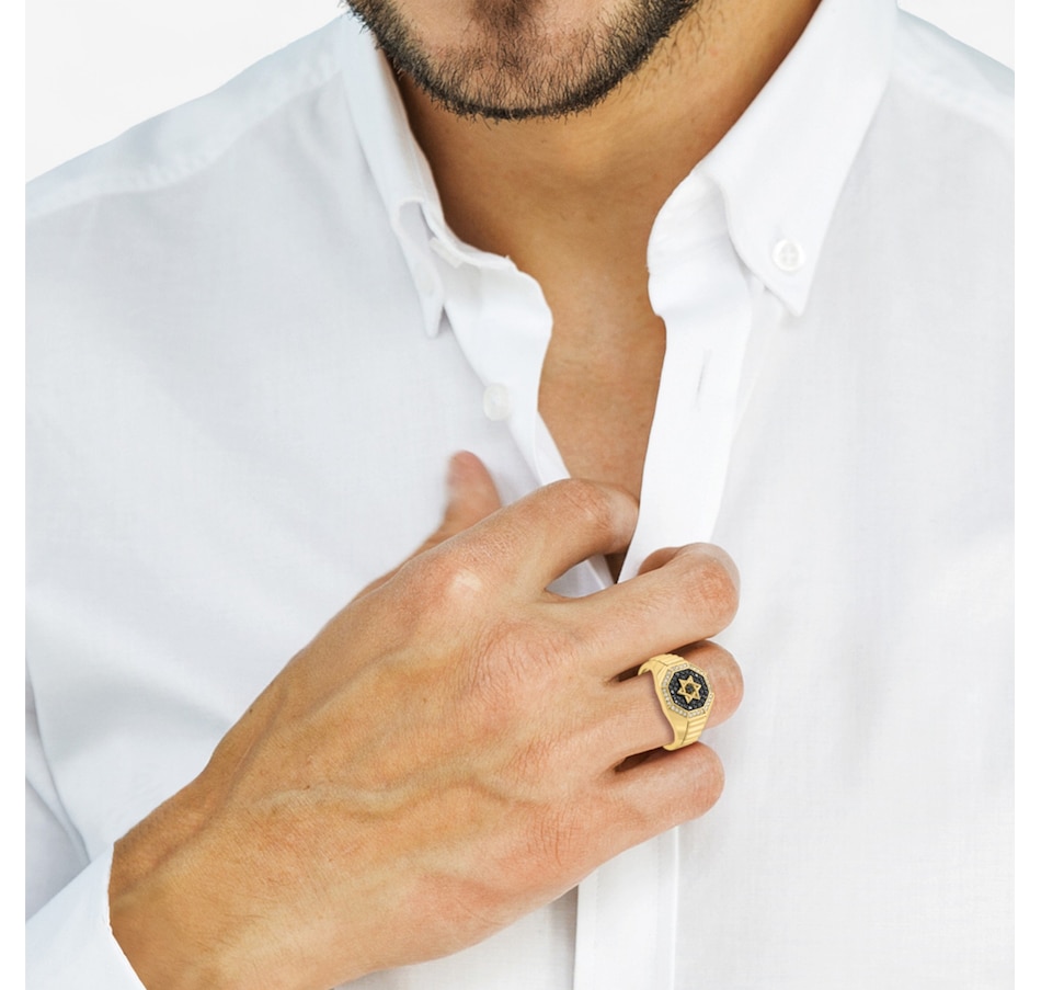 Image 747745_ALTMORE3.jpg, Product 747-745 / Price $3,199.99, EFFY 14K Yellow Gold Black and White Diamond Ring from Effy Jewellery on TSC.ca's Jewellery department