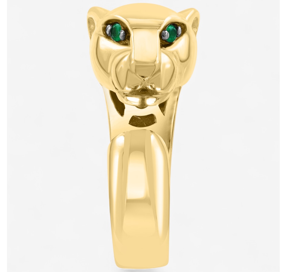 Image 747755_ALTMORE2.jpg, Product 747-755 / Price $3,899.99, EFFY 14K Yellow Gold Emerald Panther Ring from Effy Jewellery on TSC.ca's Jewellery department