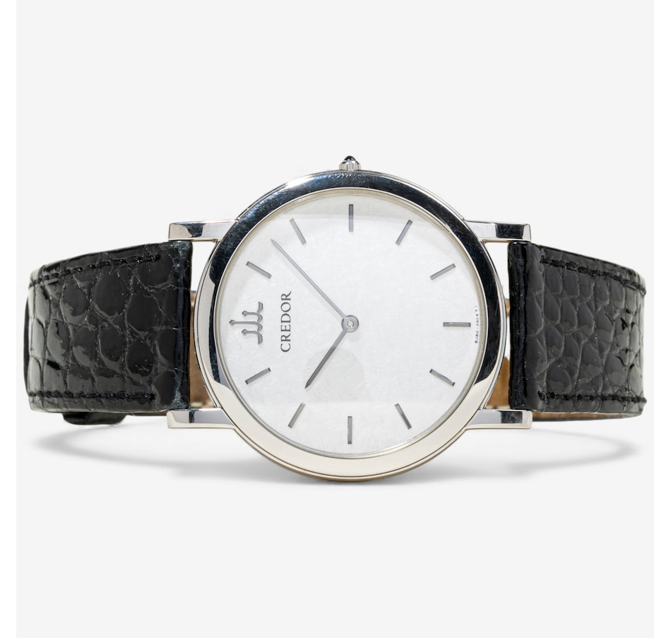 Image 747889_ALTMORE1.jpg, Product 747-889 / Price $8,995.00, Estate Originals Platinum Seiko Credor Quartz Wristwatch from Estate Originals on TSC.ca's Jewellery department