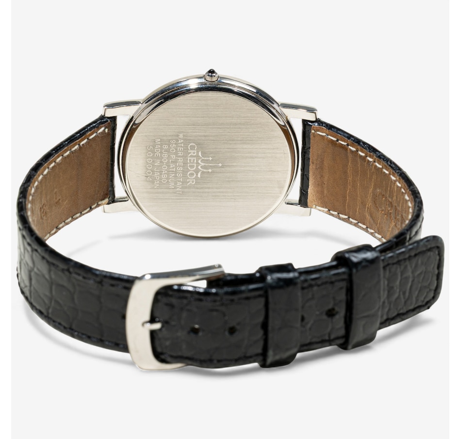 Image 747889_ALTMORE4.jpg, Product 747-889 / Price $8,995.00, Estate Originals Platinum Seiko Credor Quartz Wristwatch from Estate Originals on TSC.ca's Jewellery department