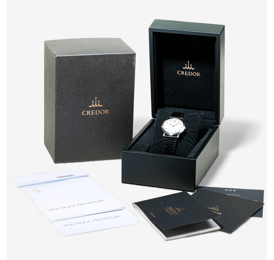 Image 747889_ALTMORE6.jpg, Product 747-889 / Price $8,995.00, Estate Originals Platinum Seiko Credor Quartz Wristwatch from Estate Originals on TSC.ca's Jewellery department