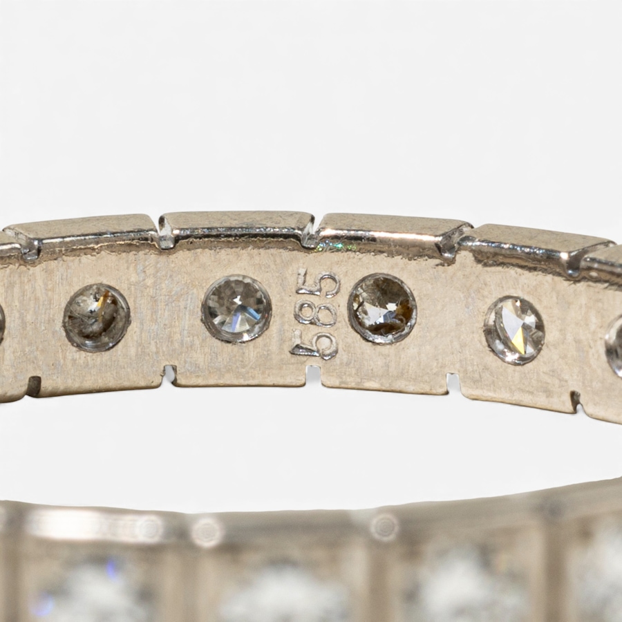 Image 747904_ALTMORE3.jpg, Product 747-904 / Price $2,995.00, Estate Originals 14K White Gold Custom-Made 0.75-Carat Full Eternity Band from Estate Originals on TSC.ca's Jewellery department