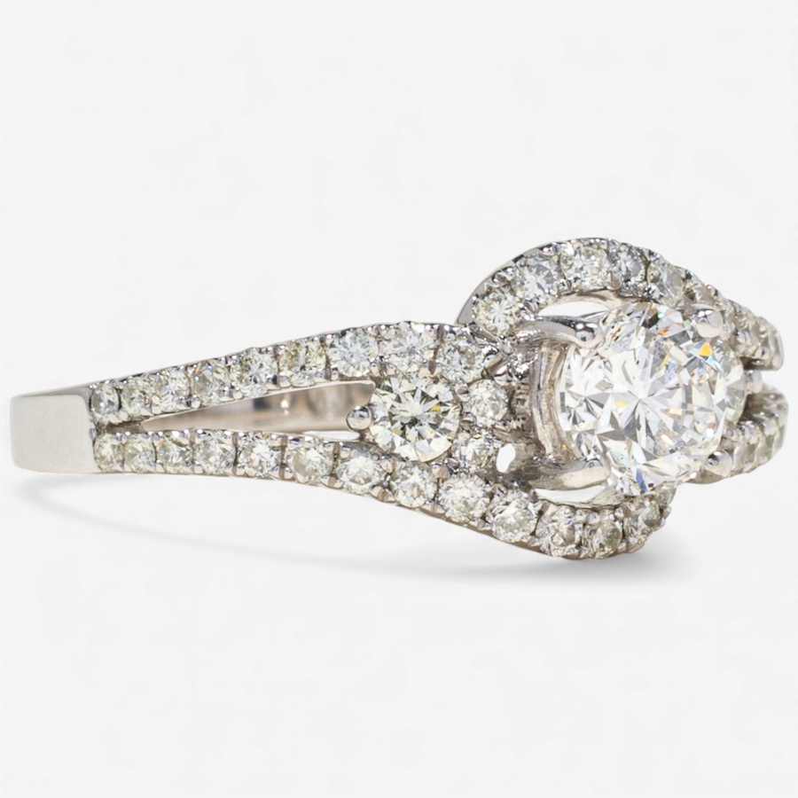 Image 747911_ALTMORE1.jpg, Product 747-911 / Price $2,995.00, Estate Originals 14K White Gold 1.02-Carat Fancy Design Swirl Diamond Ring from Estate Originals on TSC.ca's Jewellery department