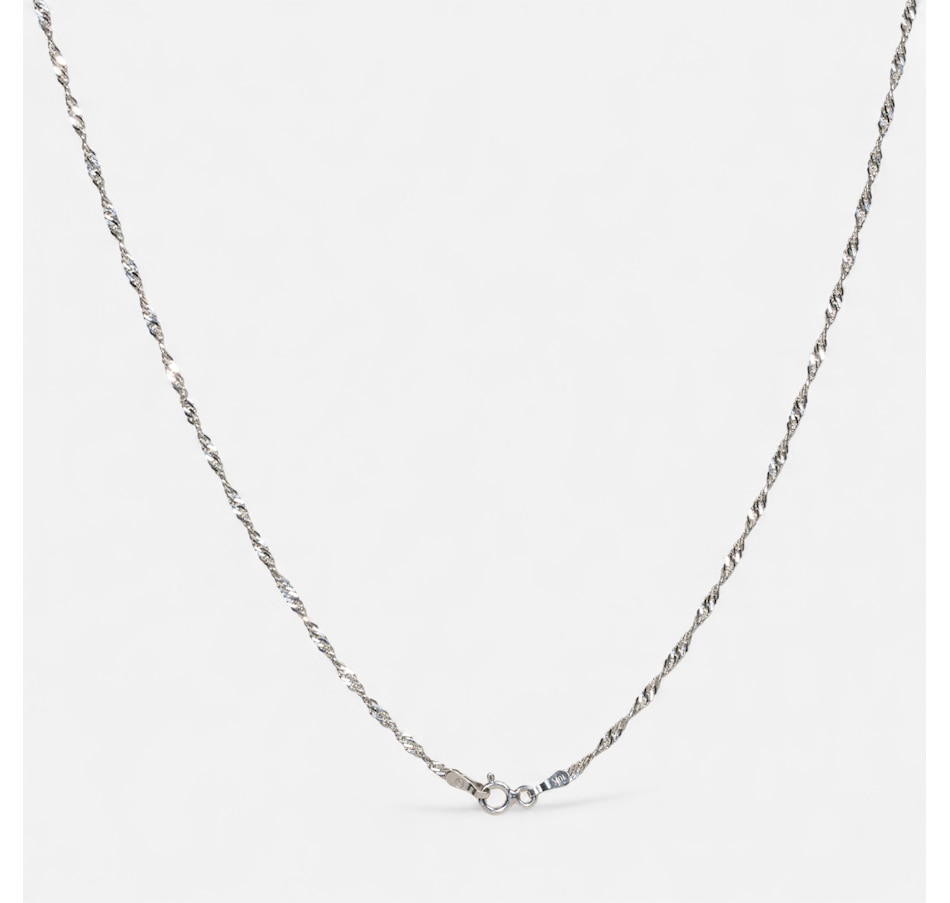 Image 747921_ALTMORE2.jpg, Product 747-921 / Price $875.00, Estate Originals 10K White Gold Sapphire and Diamond Pear-Shaped Drop Necklace from Estate Originals on TSC.ca's Jewellery department