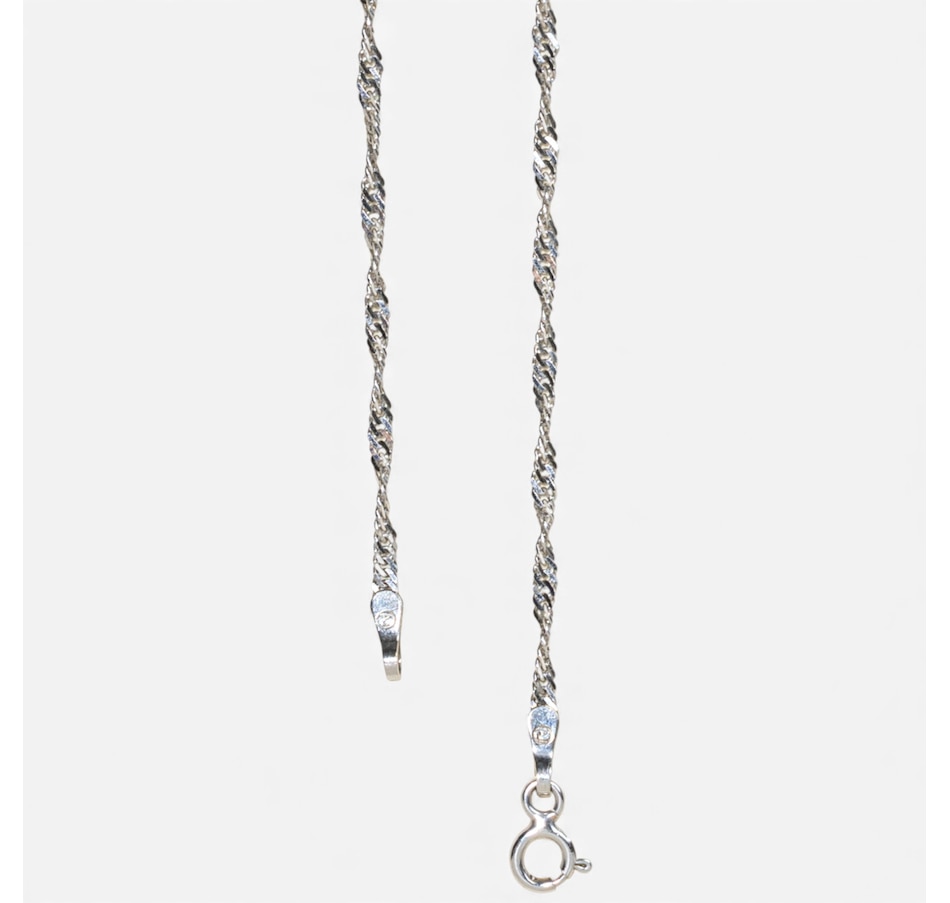 Image 747921_ALTMORE4.jpg, Product 747-921 / Price $875.00, Estate Originals 10K White Gold Sapphire and Diamond Pear-Shaped Drop Necklace from Estate Originals on TSC.ca's Jewellery department