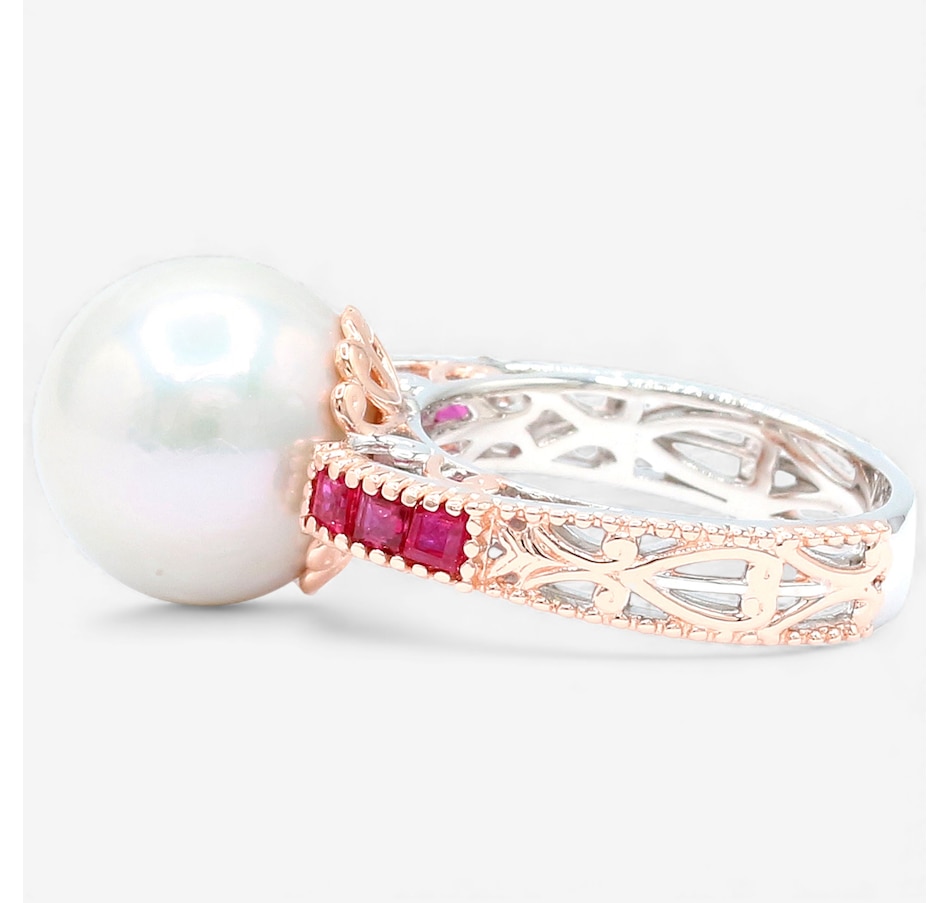 Image 747946_ALTMORE5.jpg, Product 747-946 / Price $289.99, Gems En Vogue Palladium Silver Edison White Pearl & Gems Ring from Gems En Vogue on TSC.ca's Jewellery department