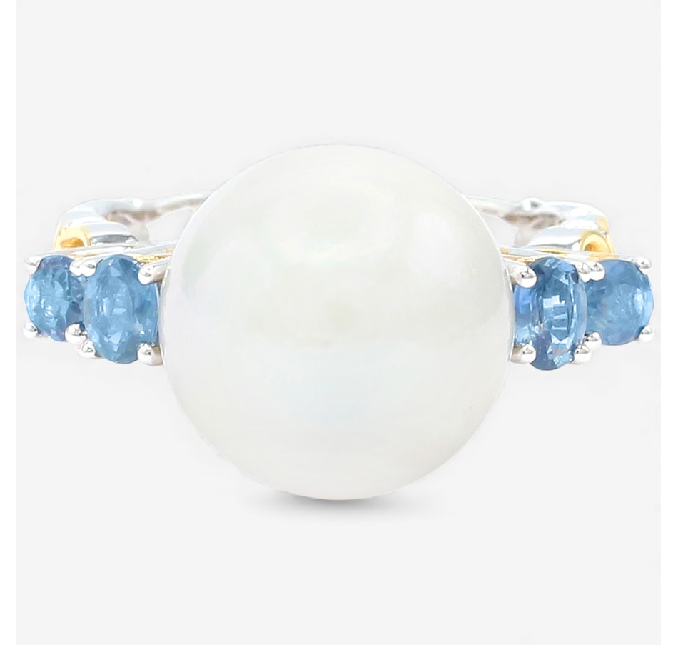 Image 747946_BSA.jpg, Product 747-946 / Price $289.99, Gems En Vogue Palladium Silver Edison White Pearl & Gems Ring from Gems En Vogue on TSC.ca's Jewellery department