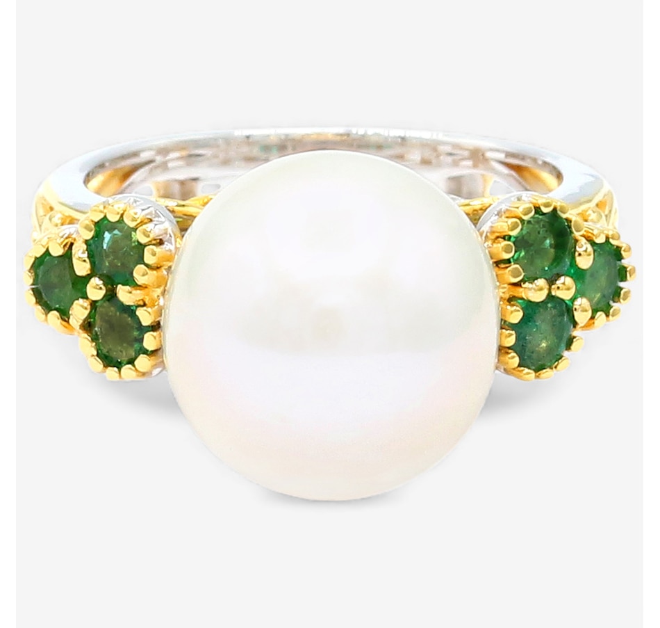 Image 747946_EMR.jpg, Product 747-946 / Price $289.99, Gems En Vogue Palladium Silver Edison White Pearl & Gems Ring from Gems En Vogue on TSC.ca's Jewellery department