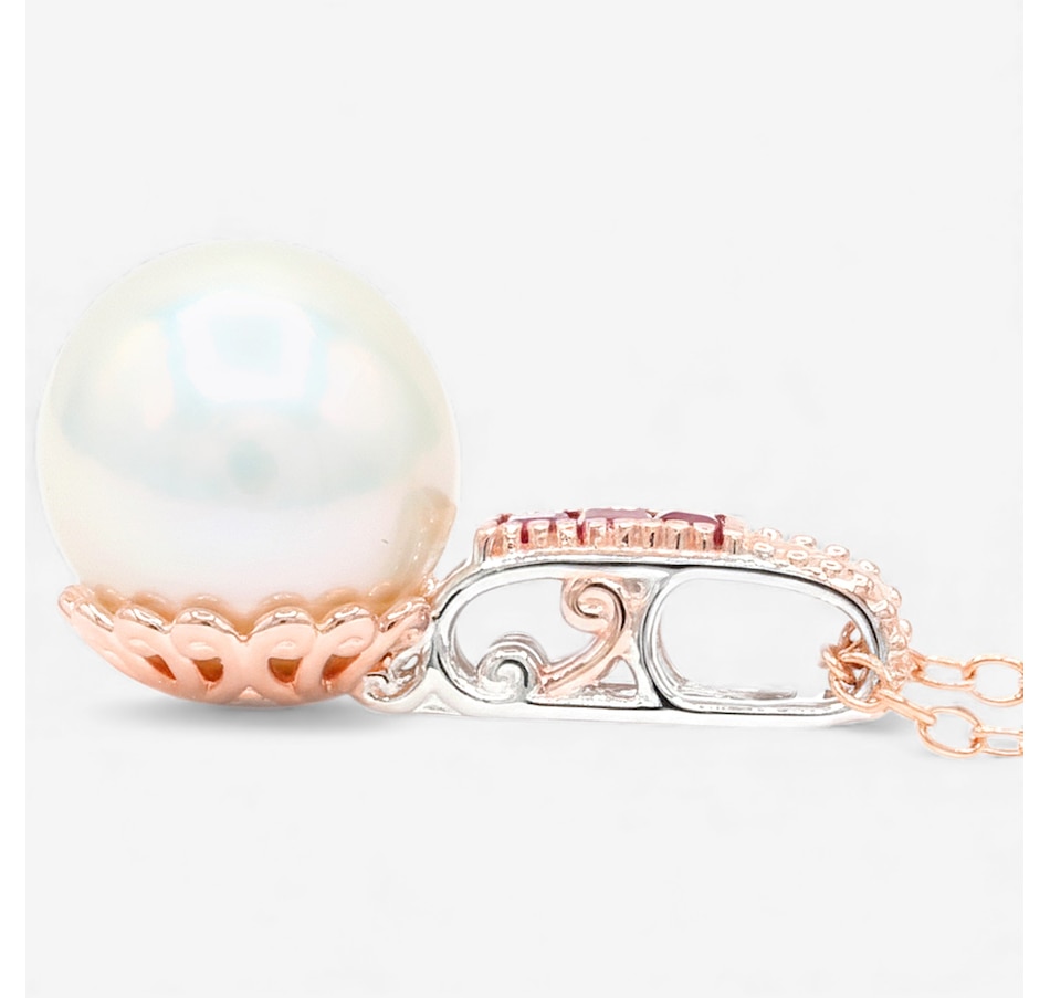 Image 747947_ALTMORE5.jpg, Product 747-947 / Price $289.99, Gems En Vogue Palladium Silver Edison White Pearl & Gems Pendant With Chain from Gems En Vogue on TSC.ca's Jewellery department