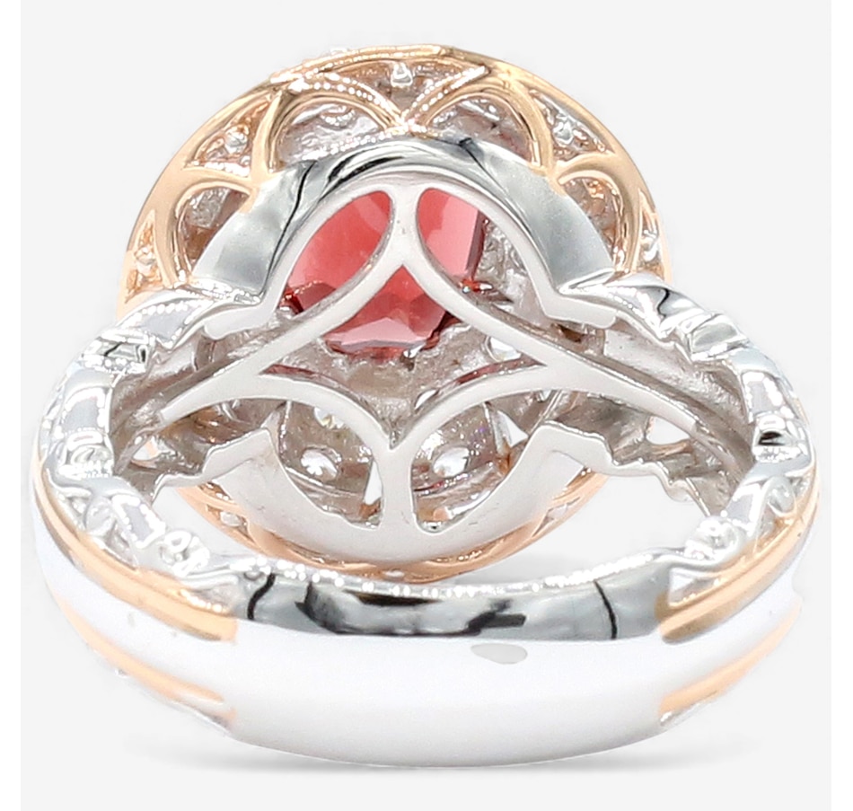 Image 747952_ALTMORE2.jpg, Product 747-952 / Price $339.99, Gems En Vogue Palladium Silver Idaho Garnet & White Zircon Halo Ring from Gems En Vogue on TSC.ca's Jewellery department