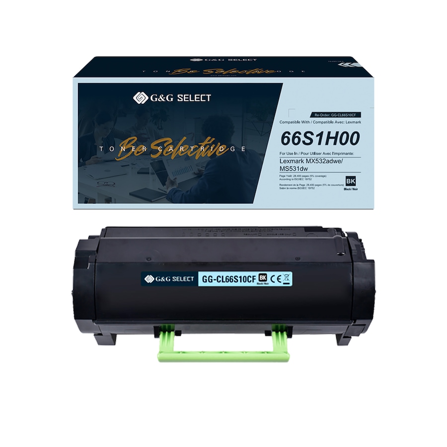 Image 747995.jpg, Product 747-995 / Price $505.49, G&G Select Toner Replacement Lexmark (66S1H00, black) from G&G on TSC.ca's Electronics department