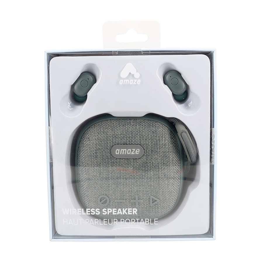 Image 748107.jpg, Product 748-107 / Price $49.99, Amaze Bluetooth Speaker with True Wireless Earbuds from Amaze on TSC.ca's Electronics department