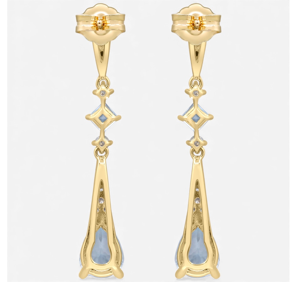 Image 748179_ALTMORE2.jpg, Product 748-179 / Price $1,199.99, Cirari 10K Yellow Gold Aquamarine Dangle Earrings from Cirari on TSC.ca's Jewellery department