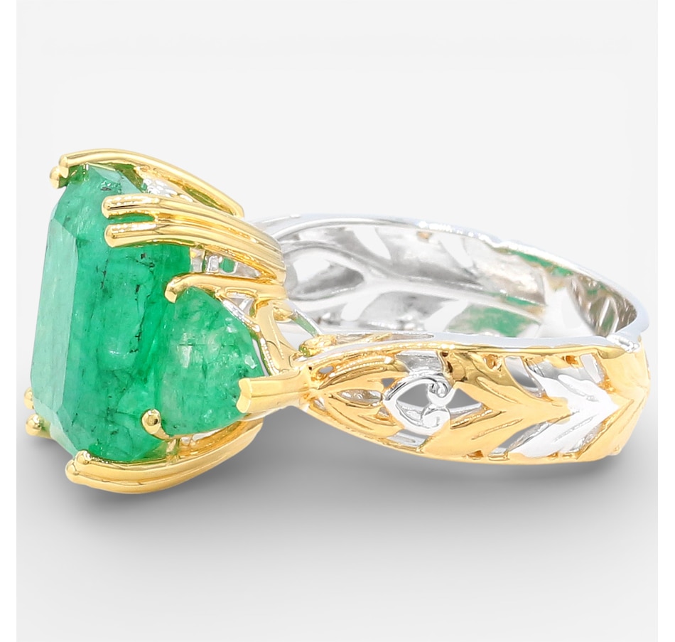 Image 748187_ALTMORE1.jpg, Product 748-187 / Price $219.99, Gems en Vogue Palladium Silver Zambian Emerald Three Stone Ring from Gems En Vogue on TSC.ca's Jewellery department