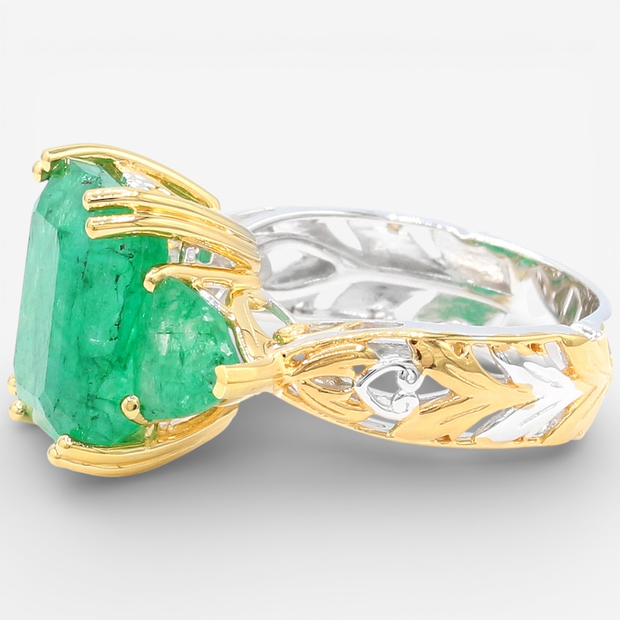 Image 748187_ALTMORE1.jpg, Product 748-187 / Price $449.99, Gems en Vogue Palladium Silver Zambian Emerald Three Stone Ring from Gems En Vogue on TSC.ca's Jewellery department