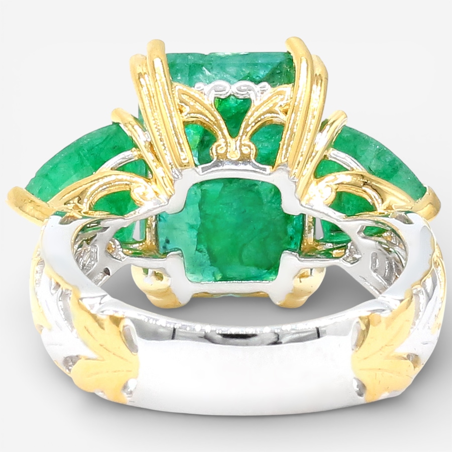 Image 748187_ALTMORE2.jpg, Product 748-187 / Price $449.99, Gems en Vogue Palladium Silver Zambian Emerald Three Stone Ring from Gems En Vogue on TSC.ca's Jewellery department