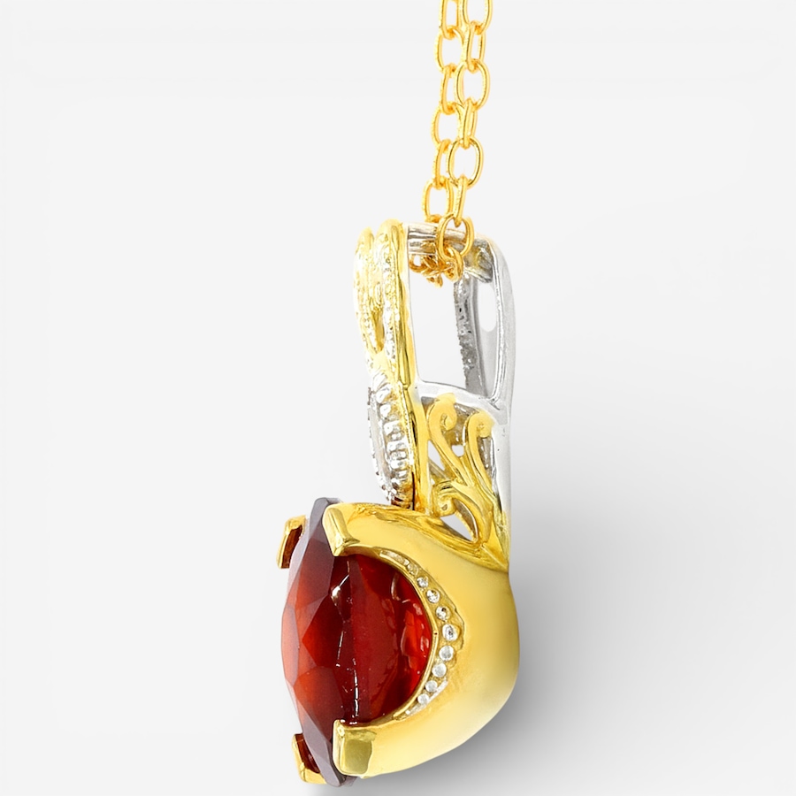 Image 748191_ALTMORE1.jpg, Product 748-191 / Price $399.99, Gems en Vogue Palladium Silver Hessonite Garnet and White Zircon Pendant from Gems En Vogue on TSC.ca's Jewellery department