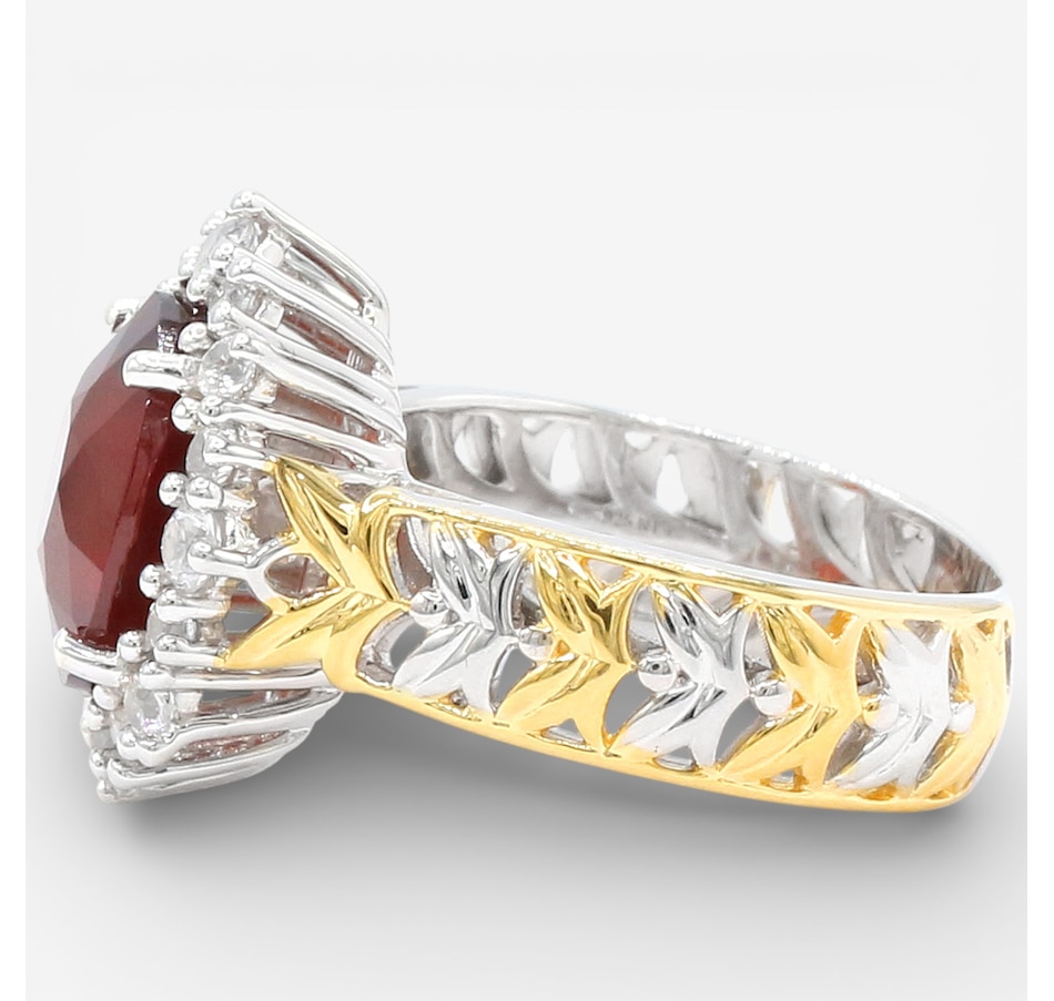 Image 748193_ALTMORE1.jpg, Product 748-193 / Price $329.99, Gems en Vogue Palladium Silver Hessonite Garnet and White Zircon Ring from Gems En Vogue on TSC.ca's Jewellery department