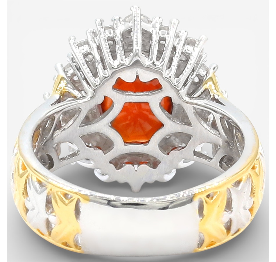 Image 748193_ALTMORE2.jpg, Product 748-193 / Price $329.99, Gems en Vogue Palladium Silver Hessonite Garnet and White Zircon Ring from Gems En Vogue on TSC.ca's Jewellery department