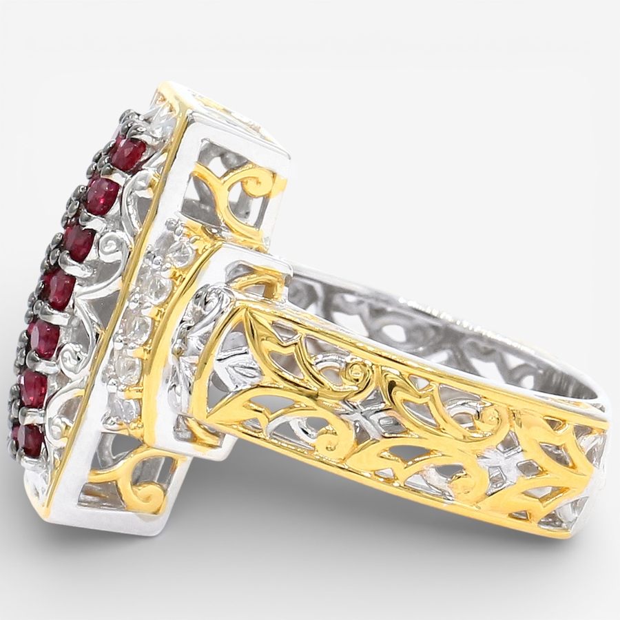 Image 748218_ALTMORE1.jpg, Product 748-218 / Price $339.99, Gems en Vogue Palladium Silver Ruby and White Zircon Ring from Gems En Vogue on TSC.ca's Jewellery department