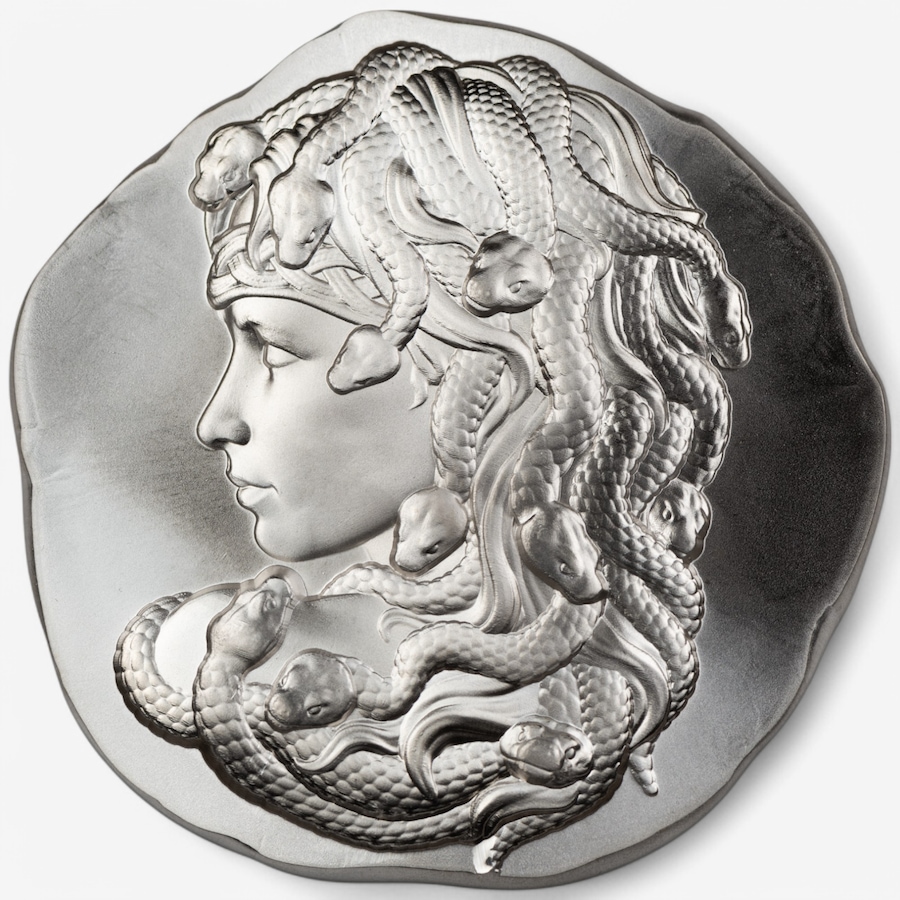 Image 748275_ALTMORE1.jpg, Product 748-275 / Price $1,578.00, 10-Ounce Fine Silver Medusa Argentia - Brilliant Finish from Argentia on TSC.ca's Coins department