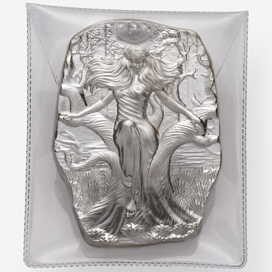 Image 748276_ALTMORE3.jpg, Product 748-276 / Price $1,578.00, 10-Ounce Fine Silver Goddess Mara Argentia Art Bar, Brilliant Finish from Argentia on TSC.ca's Coins department
