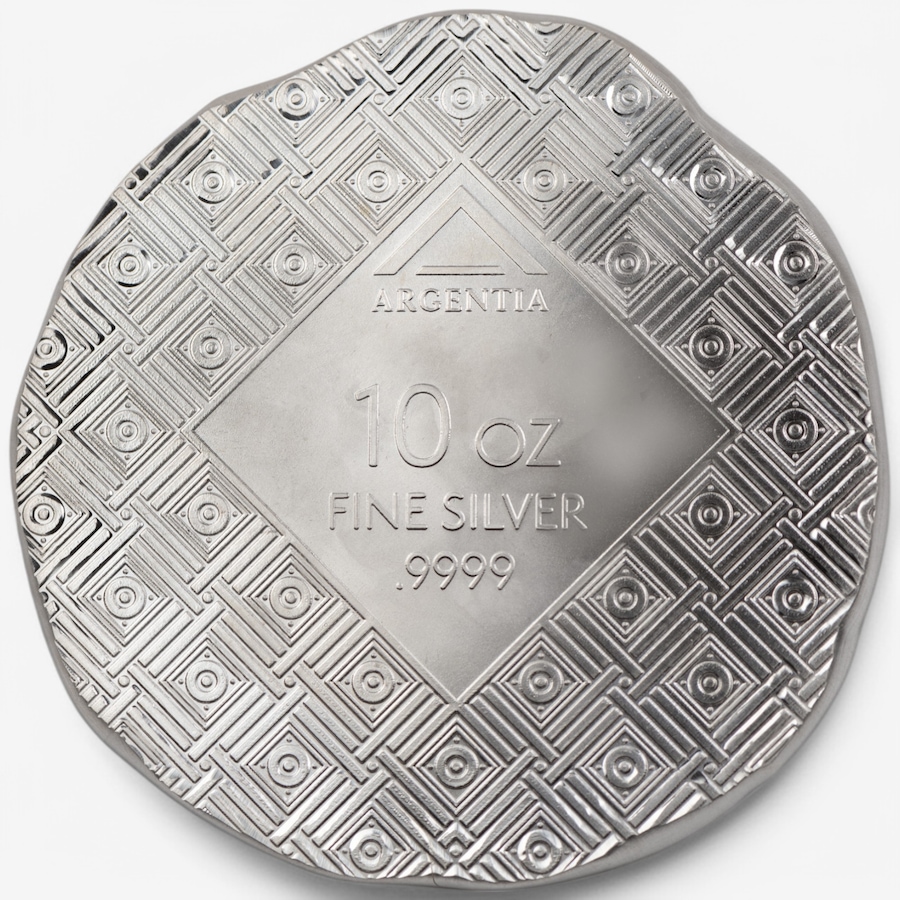 Image 748277_ALTMORE2.jpg, Product 748-277 / Price $1,578.00, 10-Ounce Fine Silver Elephant Argentia Art Round, Brilliant Finish from Argentia on TSC.ca's Coins department
