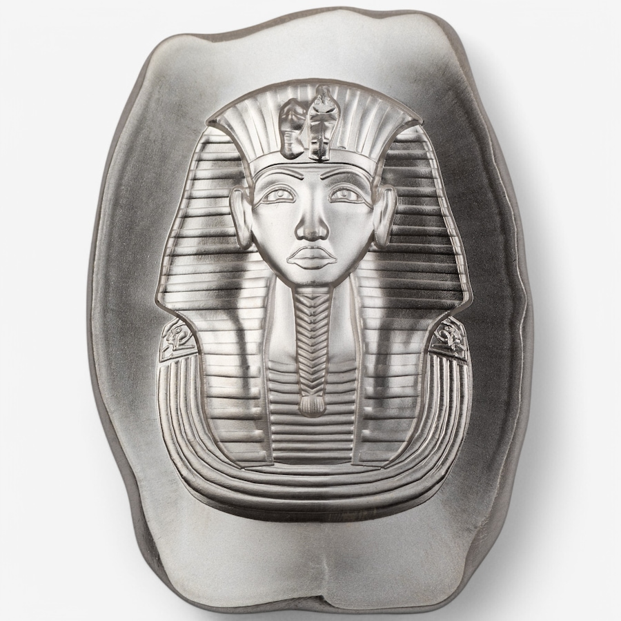 Image 748278_ALTMORE1.jpg, Product 748-278 / Price $788.00, Five-Ounce Fine Silver Art Bar King Tut, Argentia - Brilliant Finish from Argentia on TSC.ca's Coins department