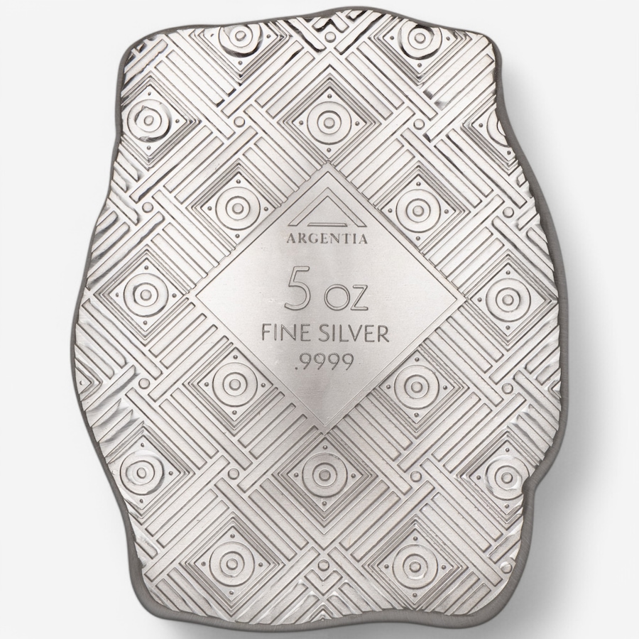 Image 748278_ALTMORE2.jpg, Product 748-278 / Price $788.00, Five-Ounce Fine Silver Art Bar King Tut, Argentia - Brilliant Finish from Argentia on TSC.ca's Coins department