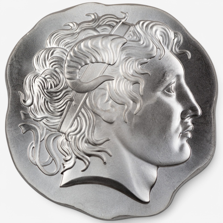 Image 748280_ALTMORE1.jpg, Product 748-280 / Price $788.00, Five-Ounce Fine Silver Alexander Argentia Art Round, Brilliant Finish from Argentia on TSC.ca's Coins department