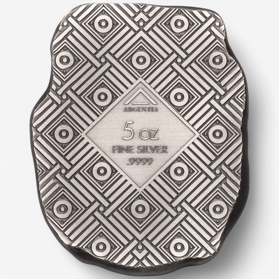 Image 748290_ALTMORE2.jpg, Product 748-290 / Price $798.00, Five-Ounce Fine Silver Art Bar Egyptian Cat, Argentia - Antique Finish from Argentia on TSC.ca's Coins department