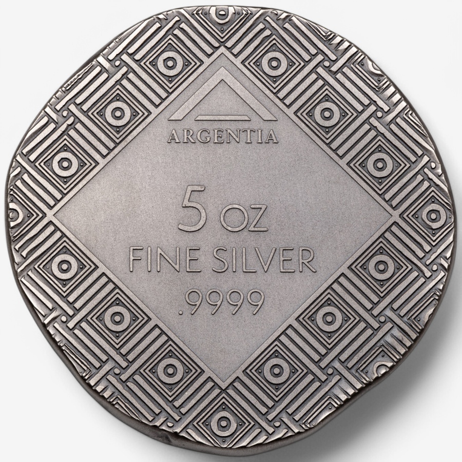 Image 748291_ALTMORE2.jpg, Product 748-291 / Price $798.00, Five-Ounce Fine Silver Alexander Argentia Art Round, Antique Finish from Argentia on TSC.ca's Coins department